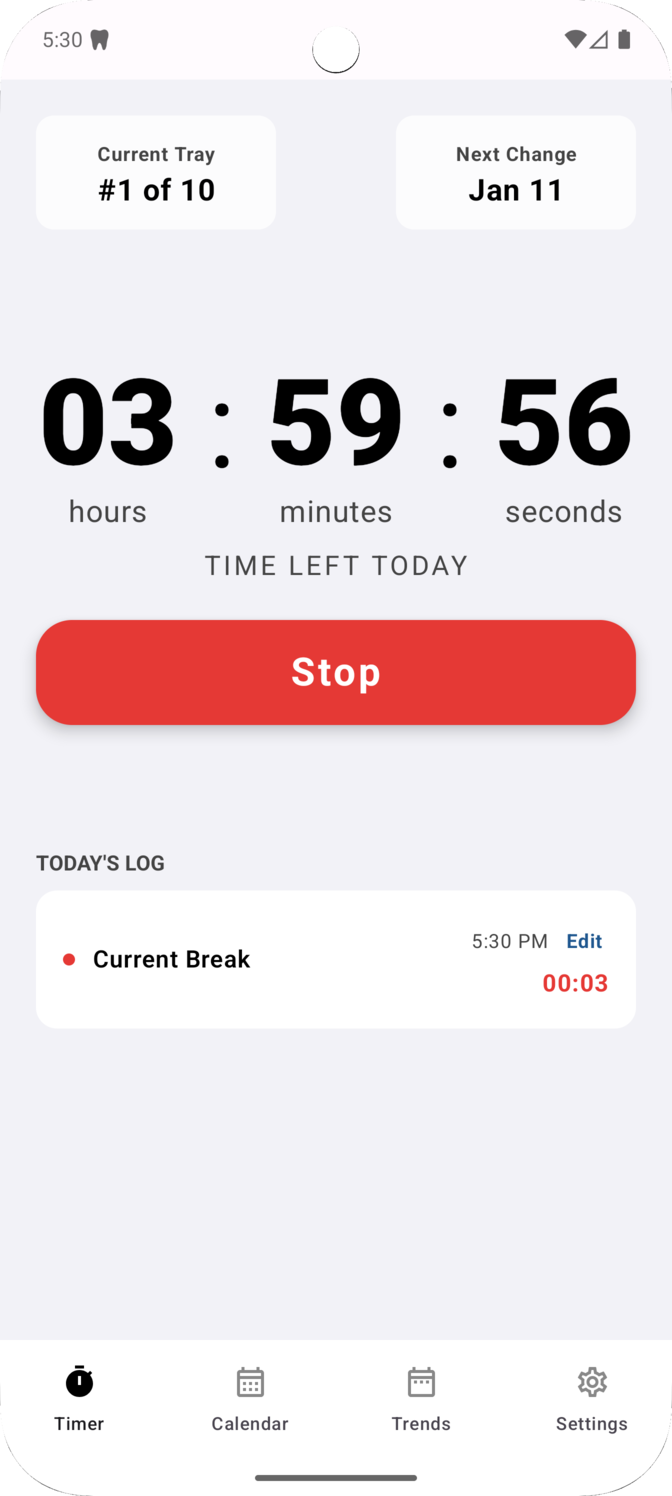 Daily Timer Interface